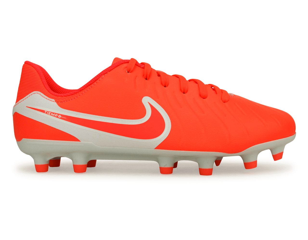 Nike Kids Tiempo Legend 10 Academy FG/MG Hot Lava/White