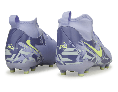 Nike Kids United Phantom Luna II Academy FG Purple Agate/Barely Volt