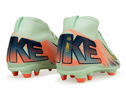 Nike Kids Zoom Mercurial Superfly 10 Club MDS 009 FG/MG Barely Green/Metallic Gold