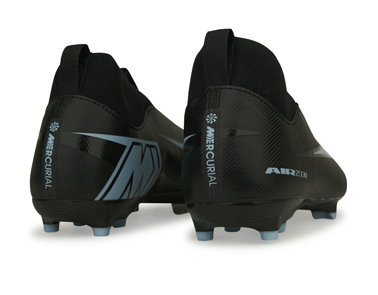 Nike Kids Zoom Mercurial Superfly 10 Academy FG/MG Black/Ice Blue