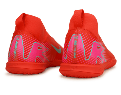Nike Kids Zoom Mercurial Superfly 10 Academy IC Ember Glow/Aurora Green