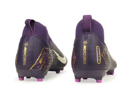 Nike Kids Zoom Mercurial Superfly 10 Academy KM FG/MG Grand Purple/Pale Ivory