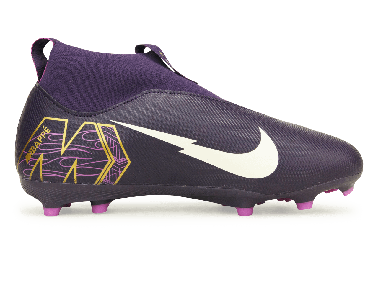 Nike Kids Zoom Mercurial Superfly 10 Academy KM FG/MG Grand Purple/Pale Ivory