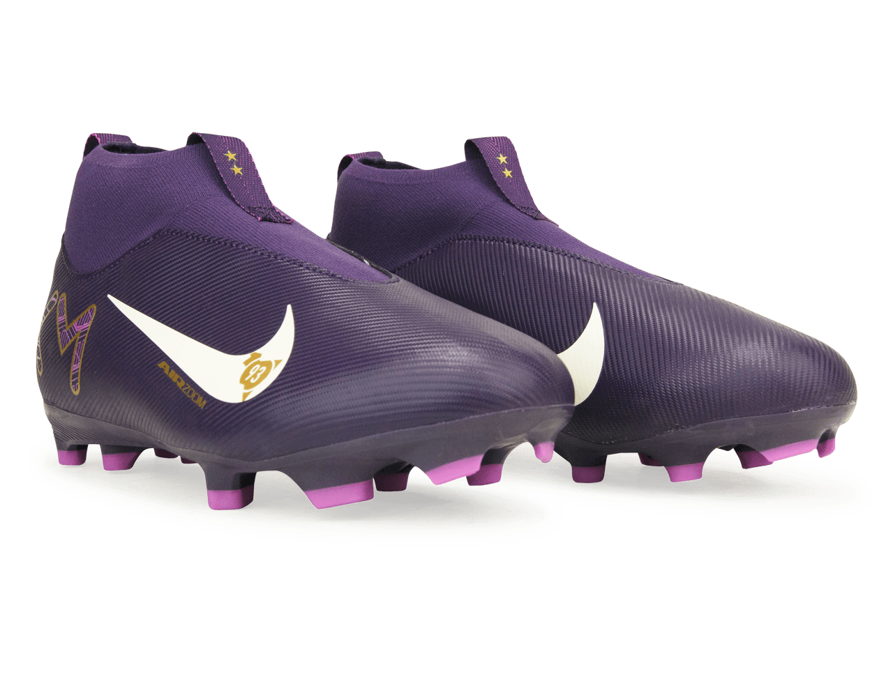 Nike Kids Zoom Mercurial Superfly 10 Academy KM FG/MG Grand Purple/Pale Ivory