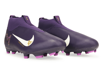 Nike Kids Zoom Mercurial Superfly 10 Academy KM FG/MG Grand Purple/Pale Ivory