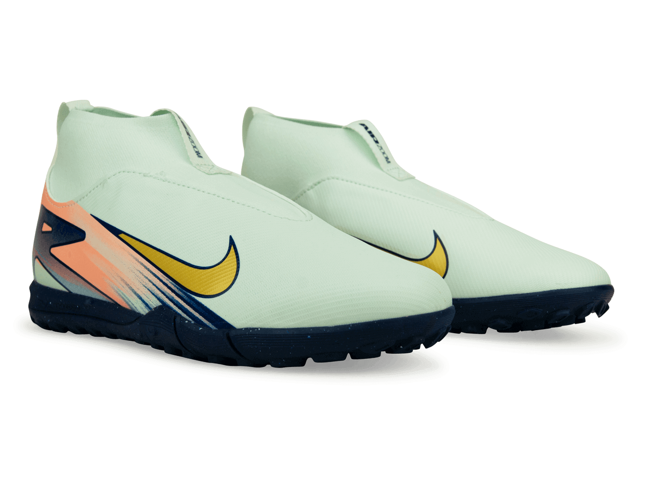 Nike Kids Zoom Mercurial Superfly 10 Academy MDS 009 TF Barely Green/Metallic Gold