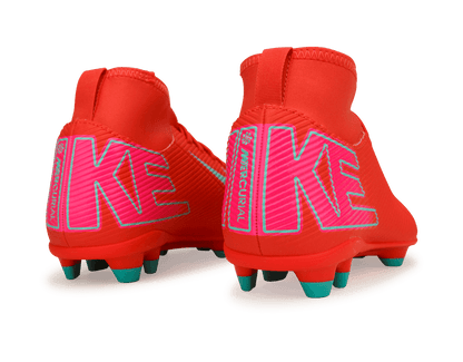 Nike Kids Zoom Mercurial Superfly 10 Club FG/MG Ember Glow/Aurora Green