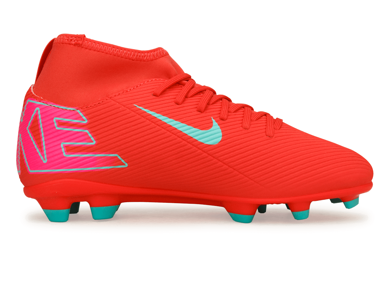 Nike Kids Zoom Mercurial Superfly 10 Club FG/MG Ember Glow/Aurora Green