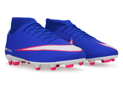 Nike Kids Zoom Mercurial Superfly 10 Club FG/MG Racer Blue/White