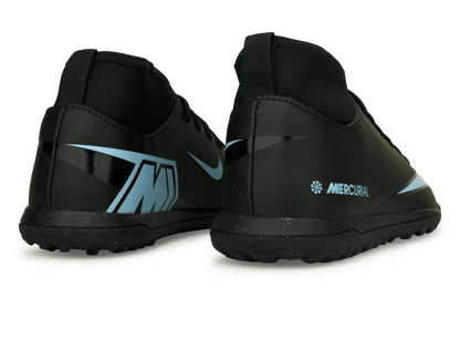 Nike Kids Zoom Mercurial Superfly 10 Club TF Black/Ice Blue
