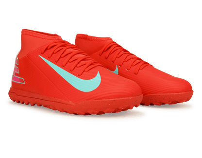 Nike Kids Zoom Mercurial Superfly 10 Club TF Ember Glow/Aurora Green
