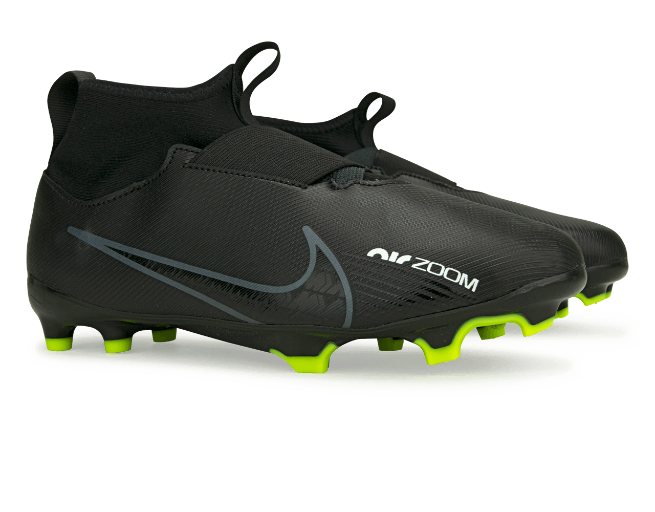 Nike Kids Zoom Mercurial Superfly 9 Academy FG/MG Black/Smoke Grey