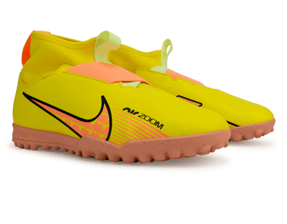 Nike Kids Zoom Mercurial Superfly 9 Academy TF Yellow Strike/Volt Ice