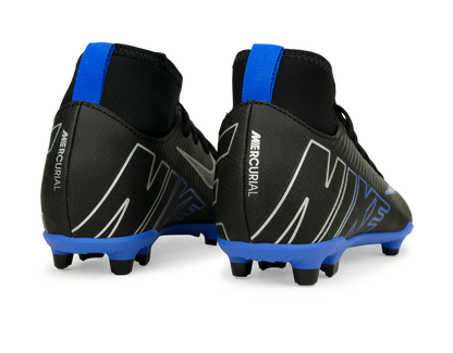 Nike Kids Zoom Mercurial Superfly 9 Club FG/MG Black/Blue