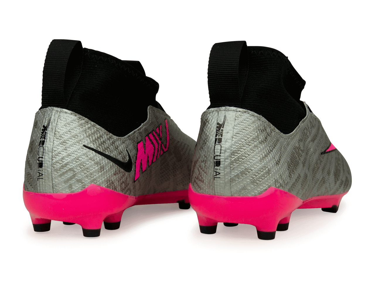 Nike Kids Zoom Mercurial Superfly 9 Pro FG Silver/Pink