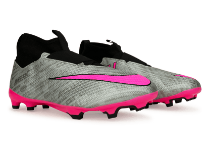 Nike Kids Zoom Mercurial Superfly 9 Pro FG Silver/Pink