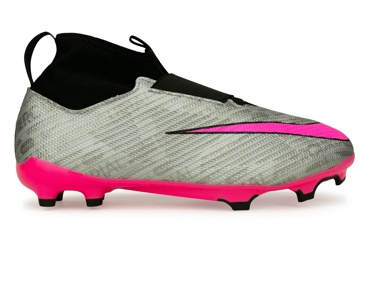 Nike Kids Zoom Mercurial Superfly 9 Pro FG Silver/Pink