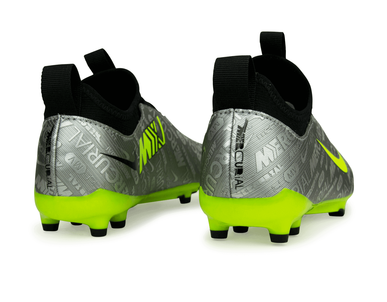 Nike Kids Zoom Mercurial Vapor 15 Academy FG/MG Silver/Volt