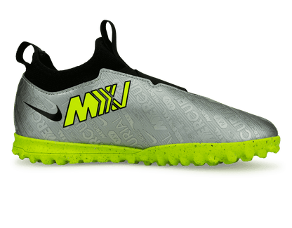 Nike Kids Zoom Mercurial Vapor 15 Academy XXV TF Silver/Volt