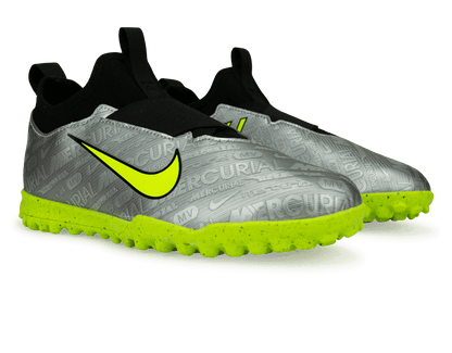 Nike Kids Zoom Mercurial Vapor 15 Academy XXV TF Silver/Volt