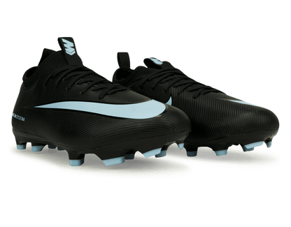 Nike Kids Zoom Mercurial Vapor 16 Academy FG/MG Black/Ice Blue