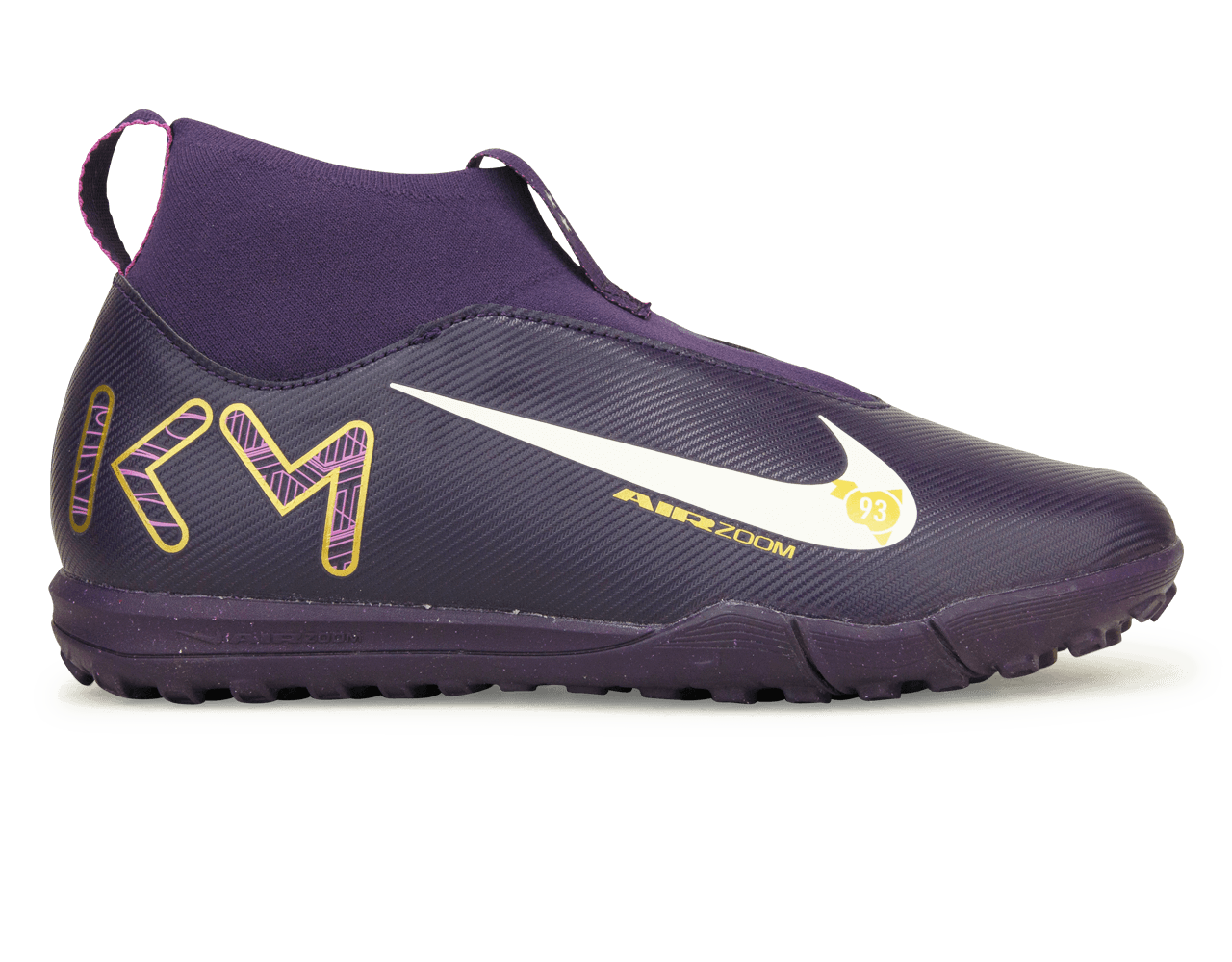 Nike Kids Zoom Mercurial Superfly 10 Academy KM TF Grand Purple/Pale Ivory