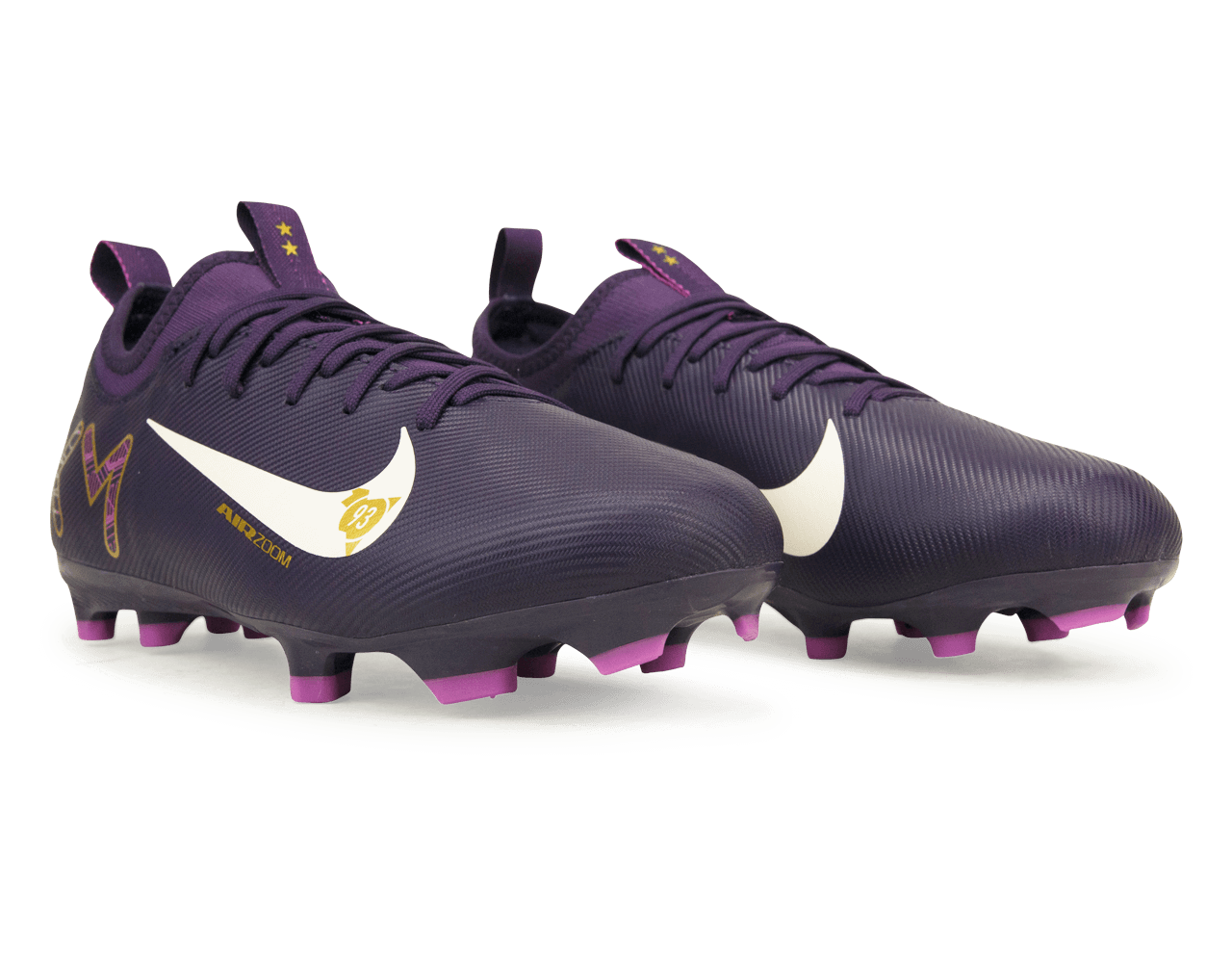 Nike Kids Zoom Mercurial Vapor 16 Academy KM FG/MG Grand Purple/Pale Ivory