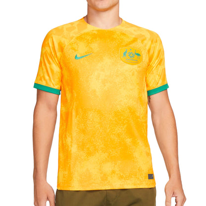 Nike Men's Australia 2022/23 Home Jersey Yellow/Green