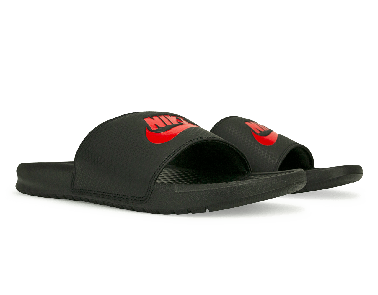 Nike Men's Benassi JDI Sandal Black/Challenge Red
