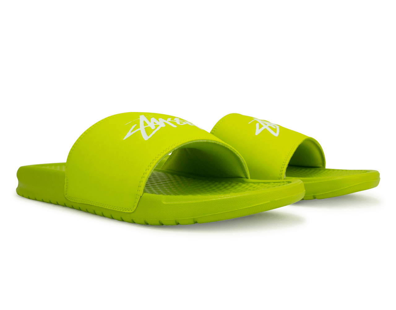 Nike Men's Benassi Stussy Sandal Green/White