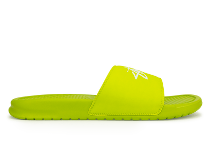 Nike Men's Benassi Stussy Sandal Green/White