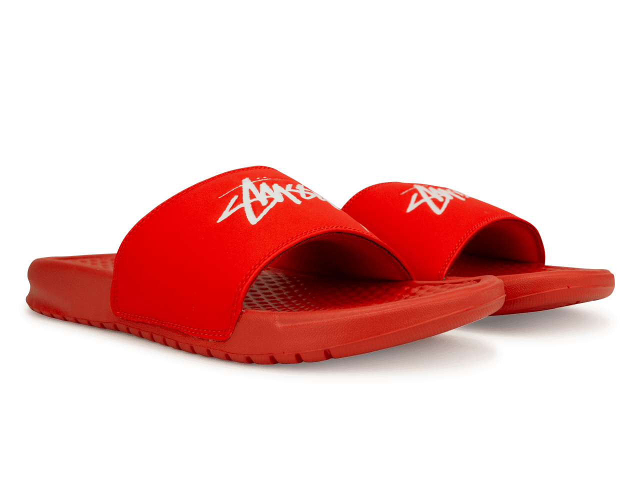 Nike Men's Benassi Stussy Sandal Red/White