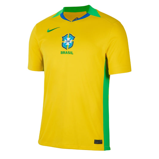 Nike Men's Brazil 2025/26 Home Jersey Yellow/Green