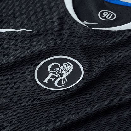 Nike Men's Chelsea 2025/26 Authentic Third Jersey Black/Silver/Blue