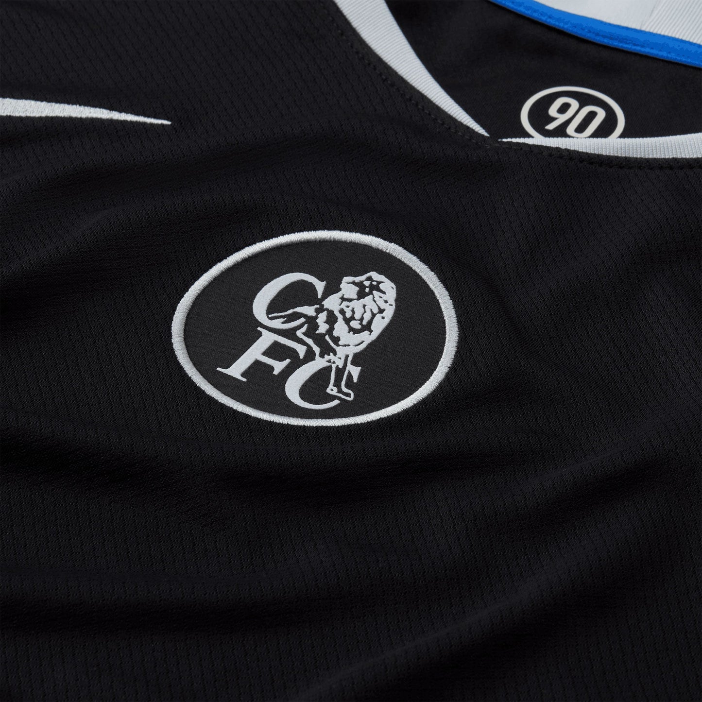 Nike Men's Chelsea 2025/26 Third Jersey Black/Silver/Blue