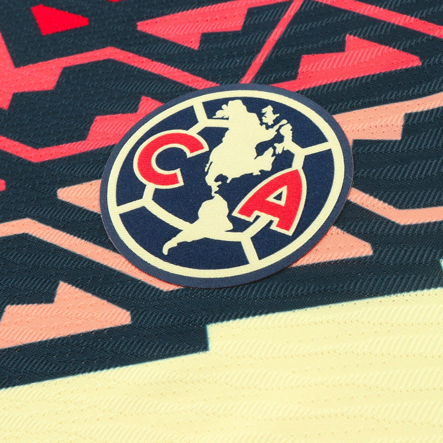 Nike Men's Club America 2021/22 Dri-FIT ADV Home Match Jersey Lemon Chiffon/Armory Navy