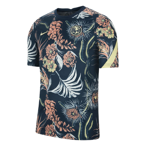 Nike Men's Club America 2021/22 Pre-Match Jersey Armory Navy/Lemon Chiffon