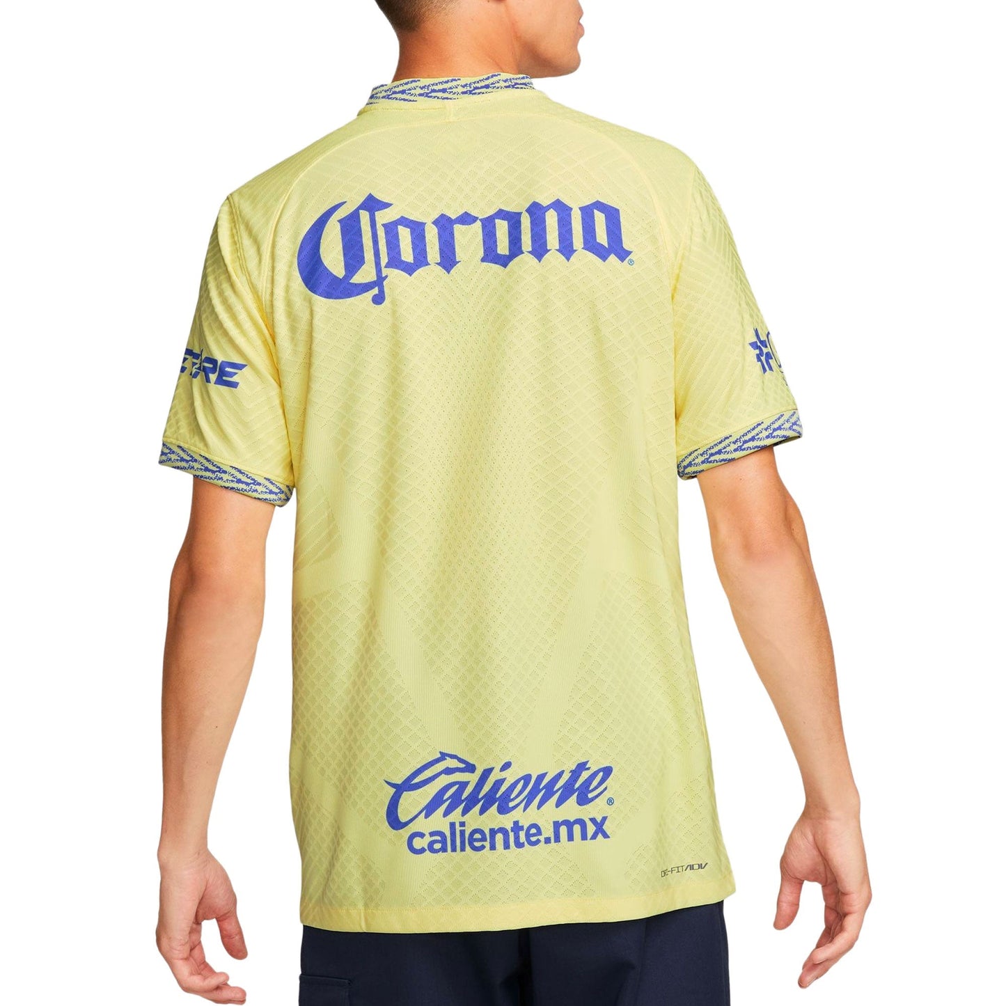 Nike Men's Club America 2022/23 Dri-FIT ADV Home Jersey Lemon Chiffon/Blue