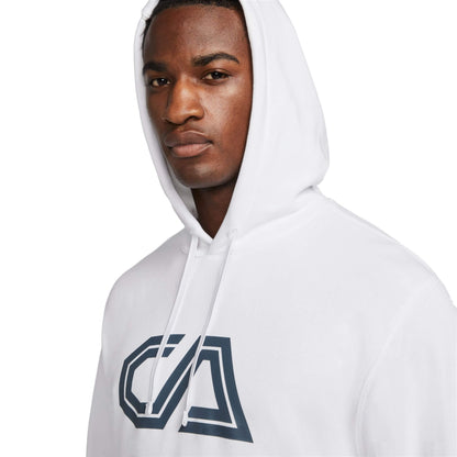 Nike Men's Club America French Terry Hoodie White/Navy
