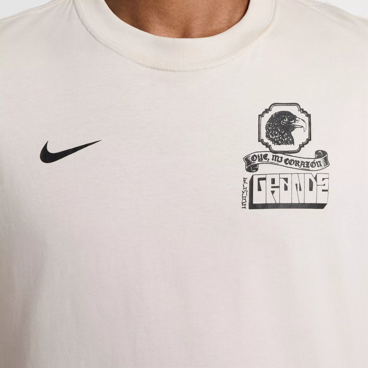 Nike Men's Club America Authentic Tee Natural Bone/Black