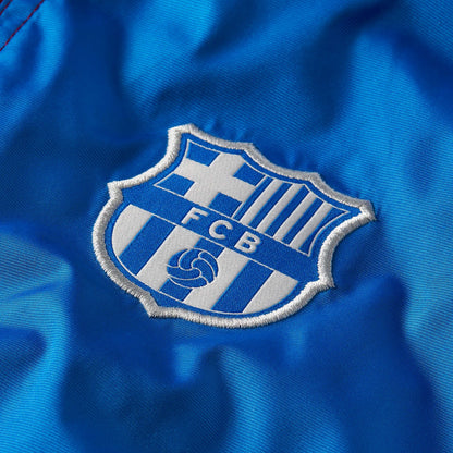 Nike Men's FC Barcelona 2021/22 Anorak Jacket Blue/Red