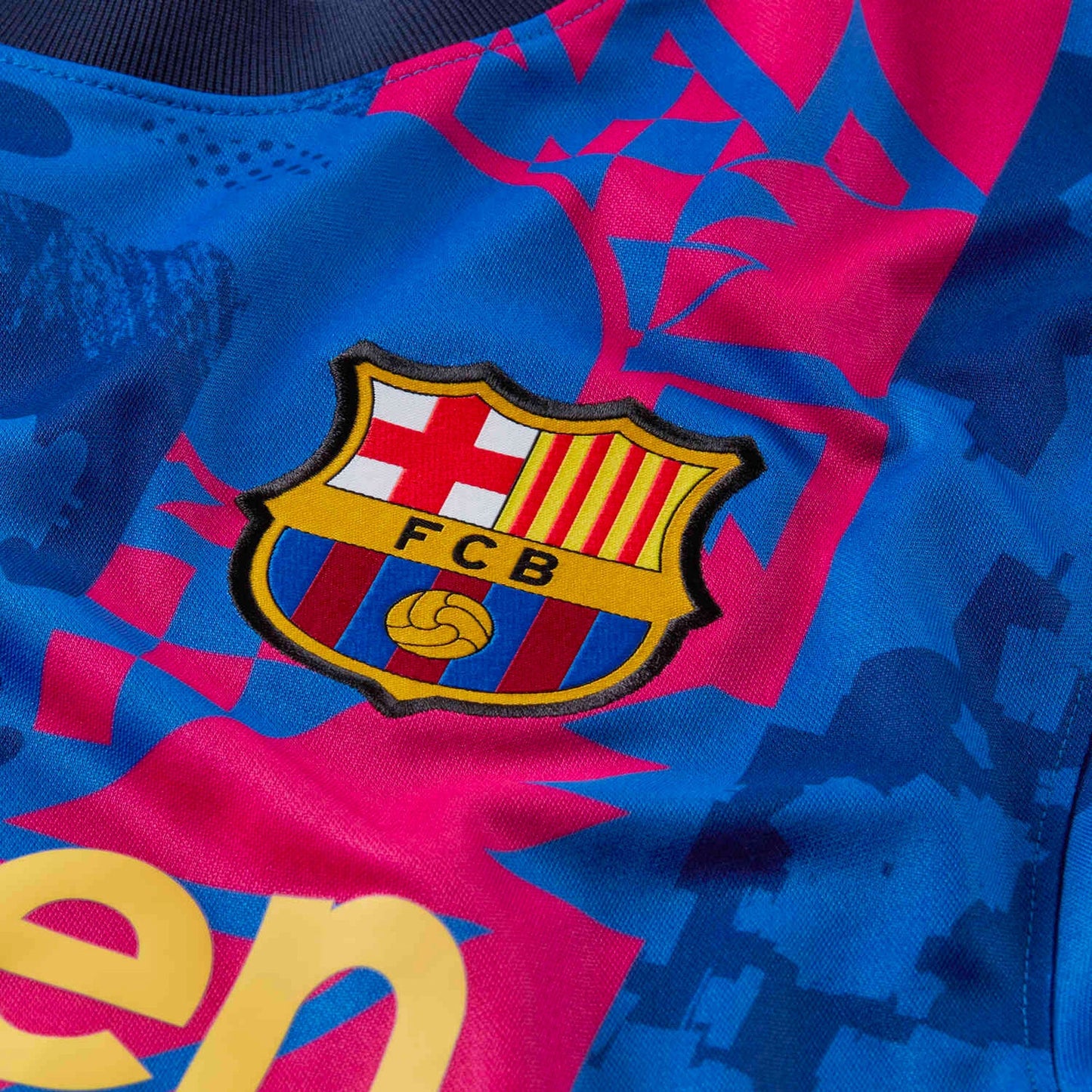 Nike Men's FC Barcelona 2021/22 Third Jersey Hyper Royal/Varsity Maize