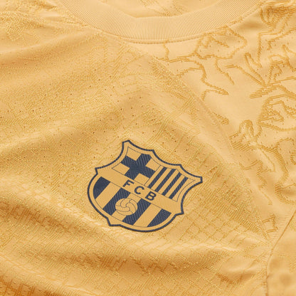 Nike Men's FC Barcelona 2022/23 Dri-FIT ADV Away Jersey Club Gold/Obsidian