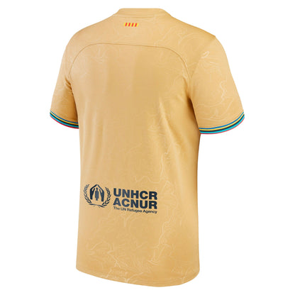 Nike Men's FC Barcelona 2022/23 Away Jersey Club Gold/Obsidian