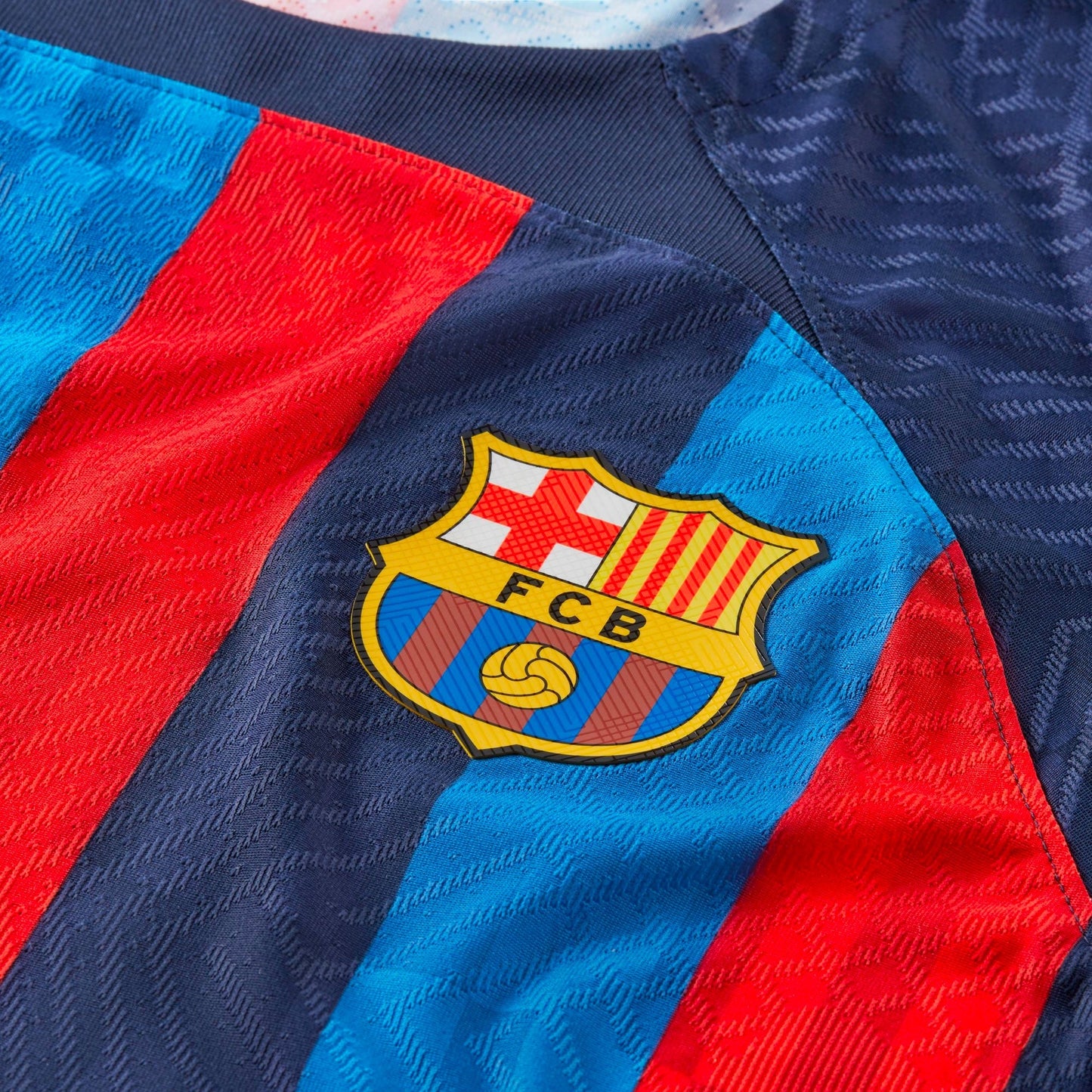 Nike Men's FC Barcelona 2022/23 Dri-FIT ADV Home Jersey Obsidian/Seasame