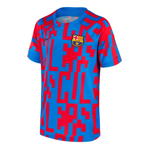 Nike Men's FC Barcelona 2022/23 Pre-Match Jersey Signal Blue/Obsidian