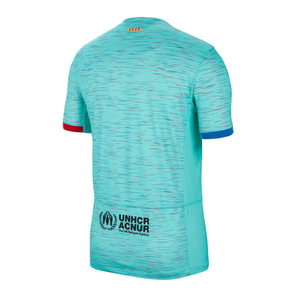 Nike Men's FC Barcelona 2023/24 Third Jersey Light Aqua/Black