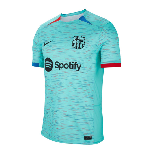 Nike Men's FC Barcelona 2023/24 Third Jersey Light Aqua/Black