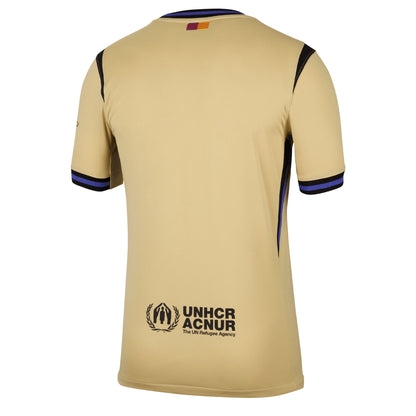 Nike Men's FC Barcelona 2025/26 Away Jersey Team Gold/Persian Violet/Black