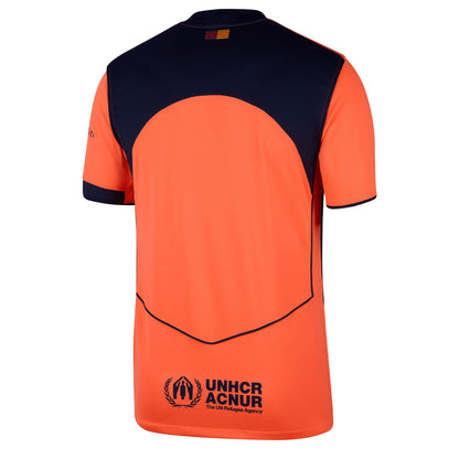 Nike Men's FC Barcelona 2025/26 Third Jersey Bright Mango/Midnight Navy
